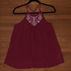 Maroon Holister tank